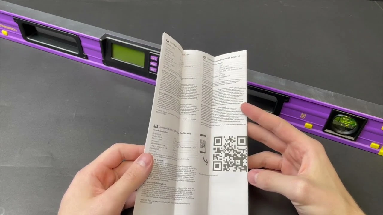 Цифровой уровень Ermenrich Verk LY80 | Ermenrich – видео распаковки