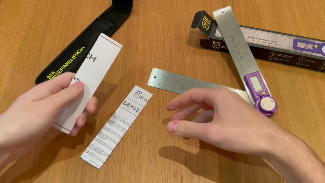 Цифровой угломер-линейка Ermenrich Verk DR30 | Ermenrich – видео распаковки