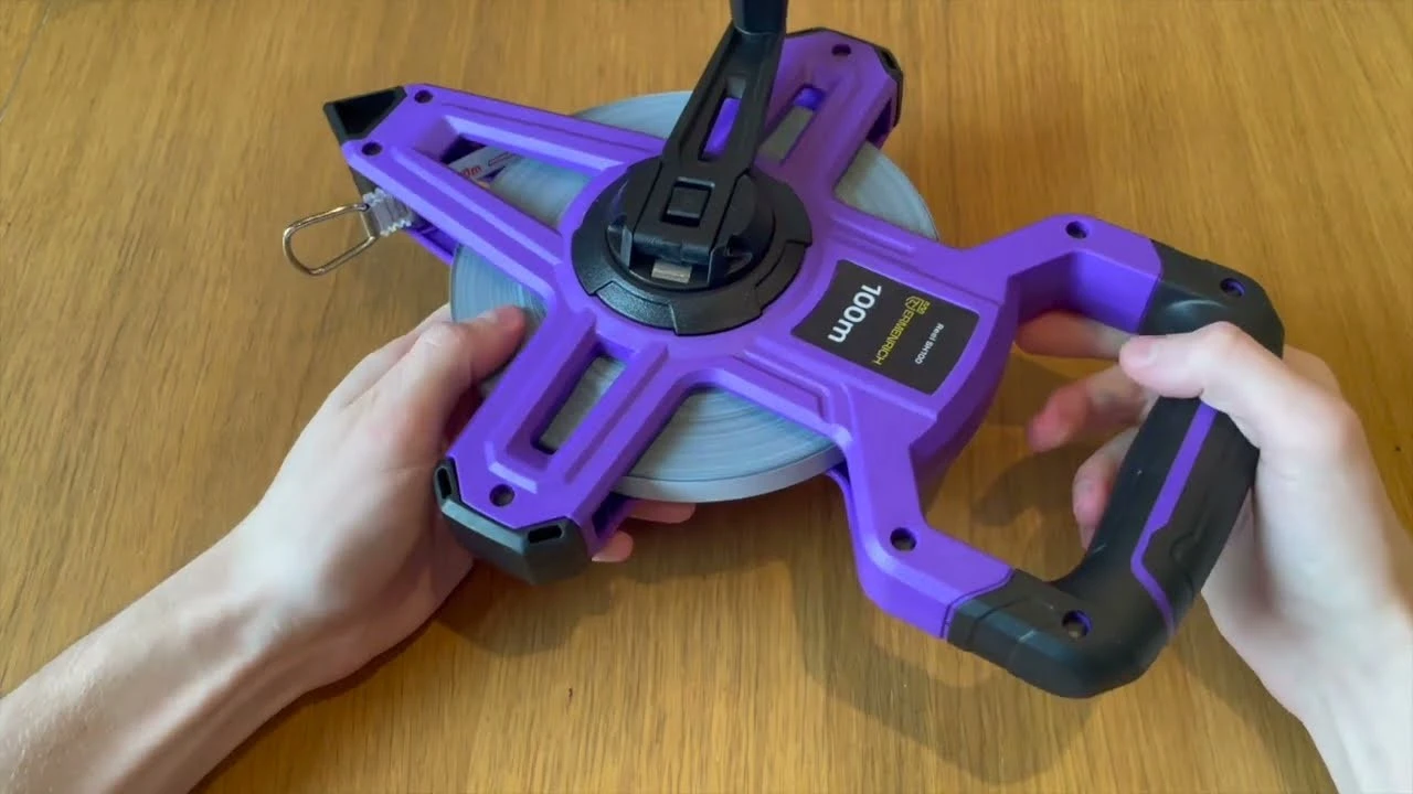 Рулетка геодезическая Ermenrich Reel SH100 | Ermenrich – видео распаковки