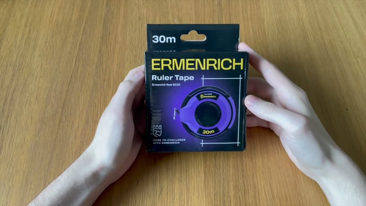 Рулетка Ermenrich Reel SG30 | Ermenrich – видео распаковки