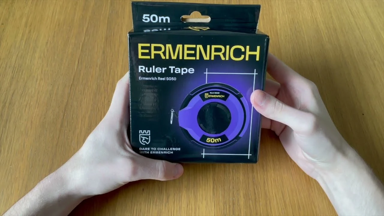 Рулетка Ermenrich Reel SG50 | Ermenrich – видео распаковки