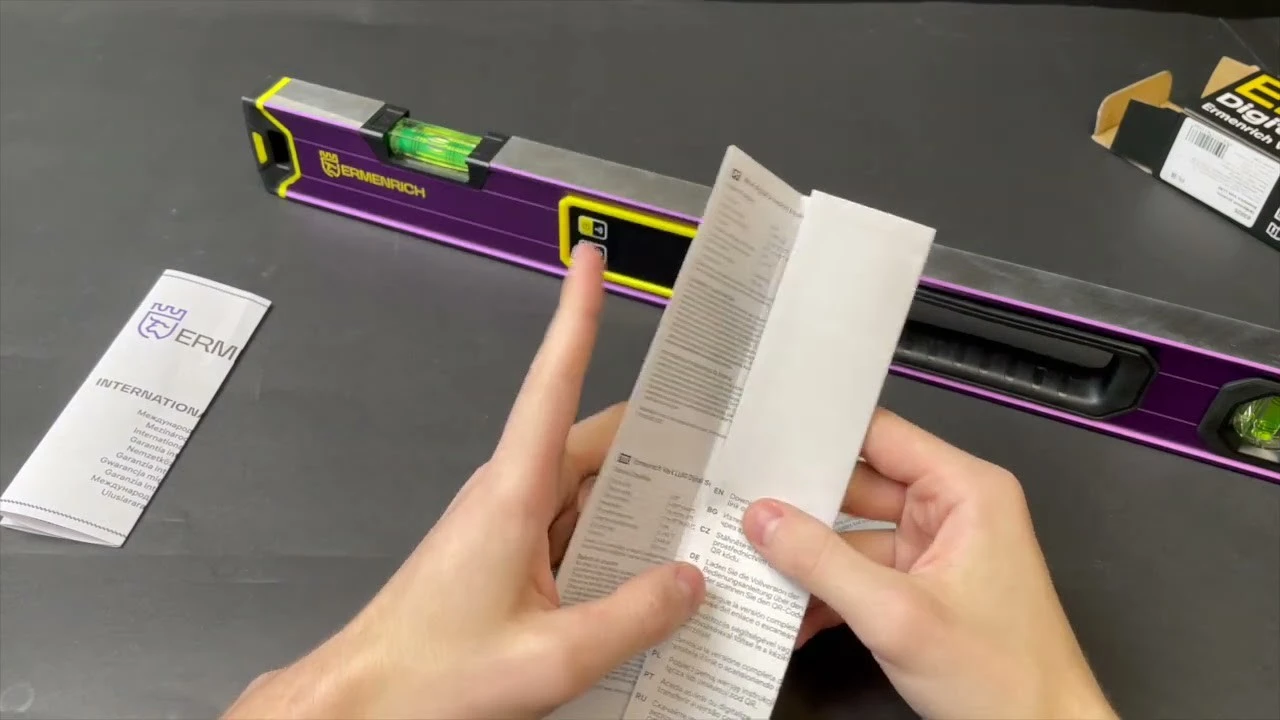 Цифровой уровень Ermenrich Verk LL60 | Ermenrich – видео распаковки