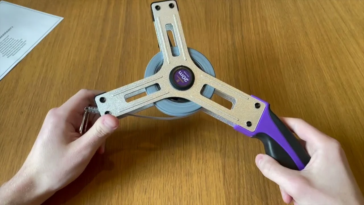 Рулетка геодезическая Ermenrich Reel SX20 | Ermenrich – видео распаковки